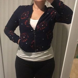 FLORAL bomber jacket!